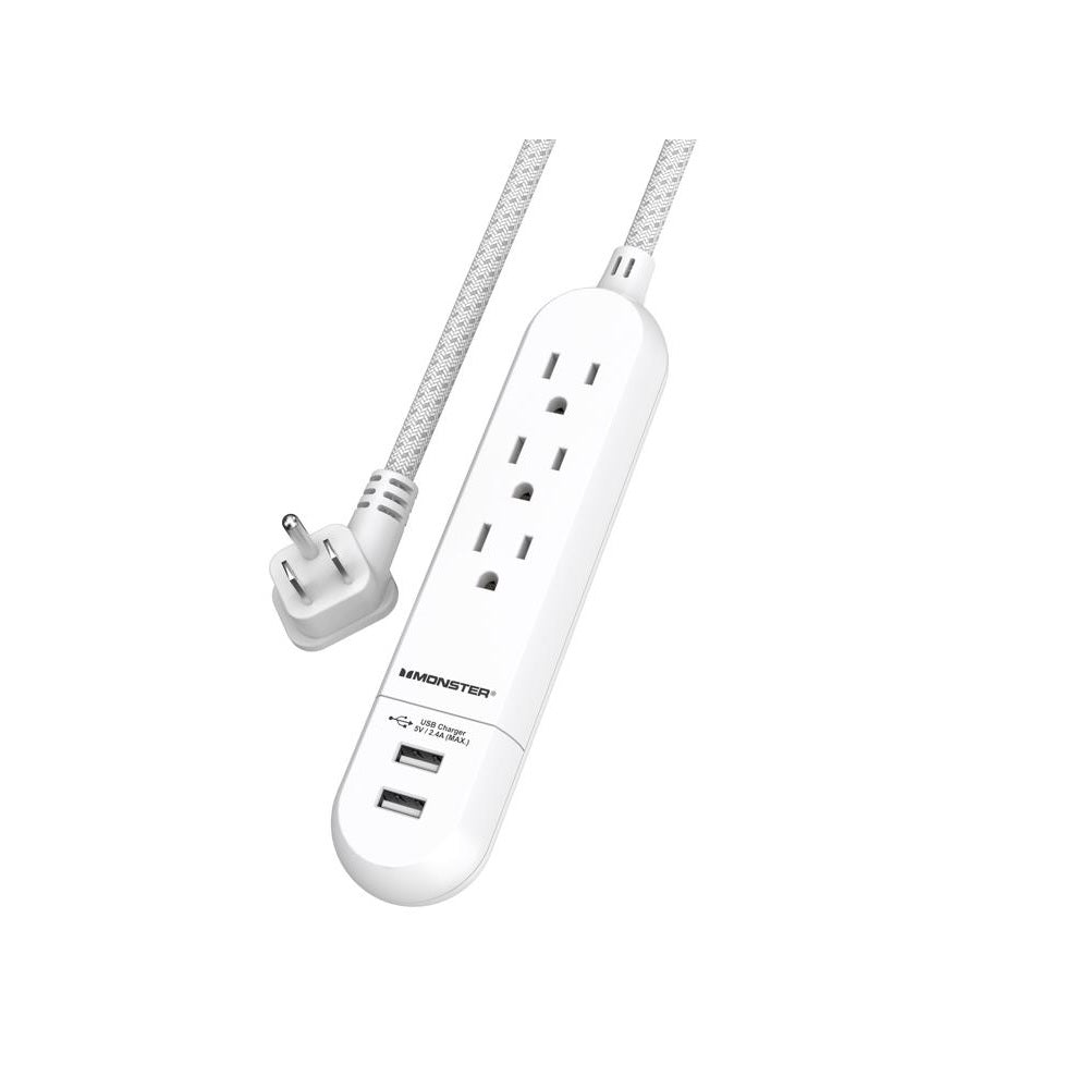 Monster 1705 Just Power It Up Power Strip, 1875 Watts, 125 Volt