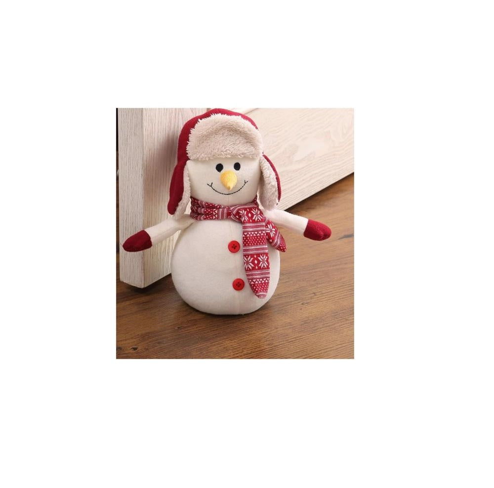 Morgan Fashions M653759 Mister Snow The Snowman Christmas Door Stopper, Red/White