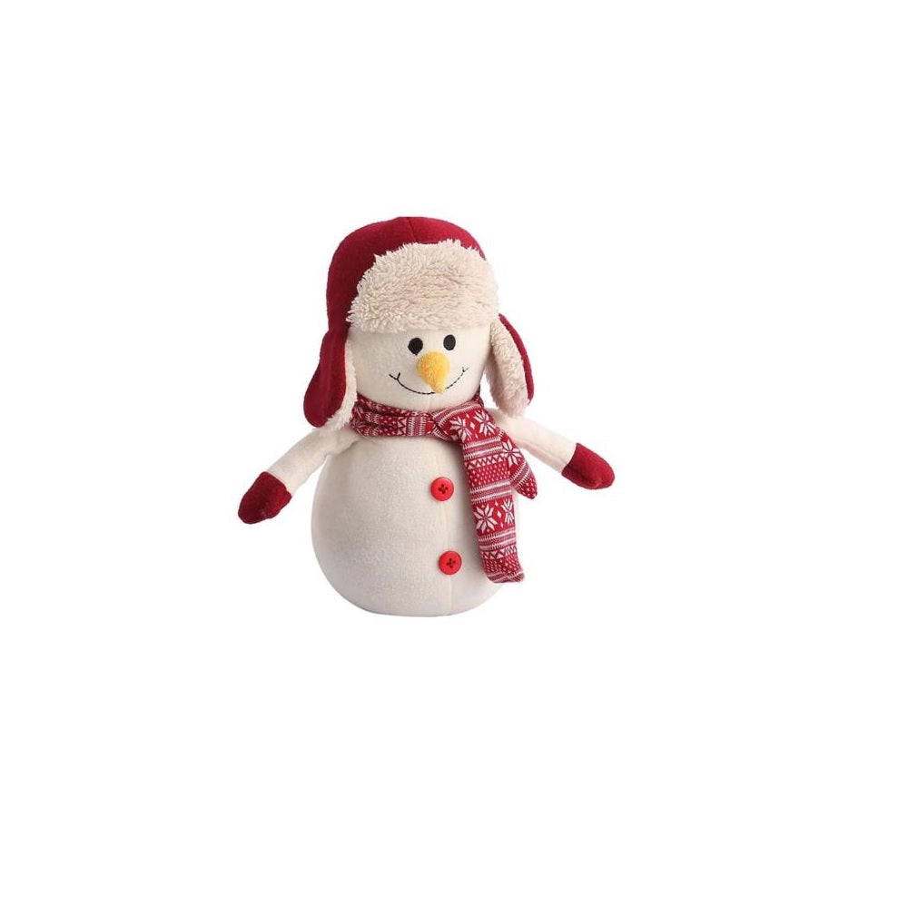 Morgan Fashions M653759 Mister Snow The Snowman Christmas Door Stopper, Red/White