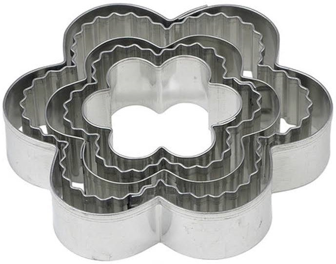 Mrs Anderson's 42156 Crinkle Flower Cookie Cutters, Set of 5