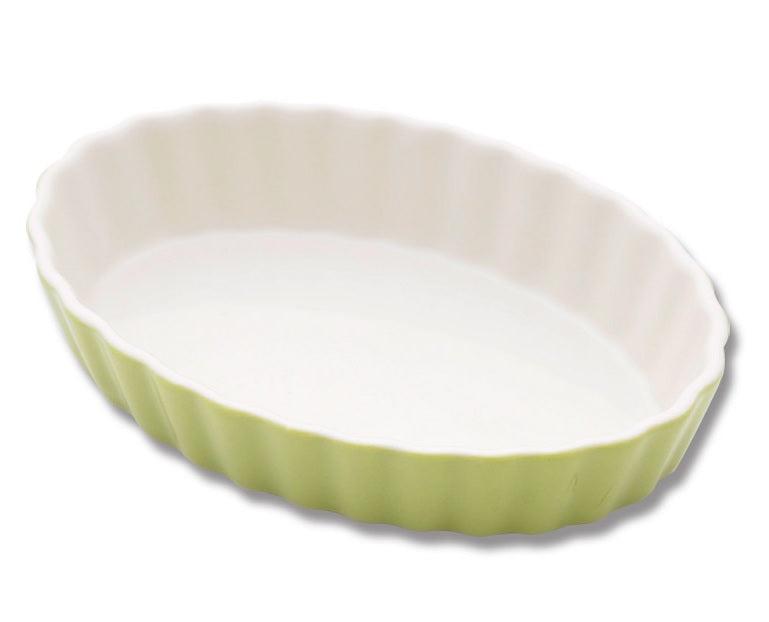 Mrs Anderson's 98017SG Oval Creme Brulee, Ceramic, Sage Color