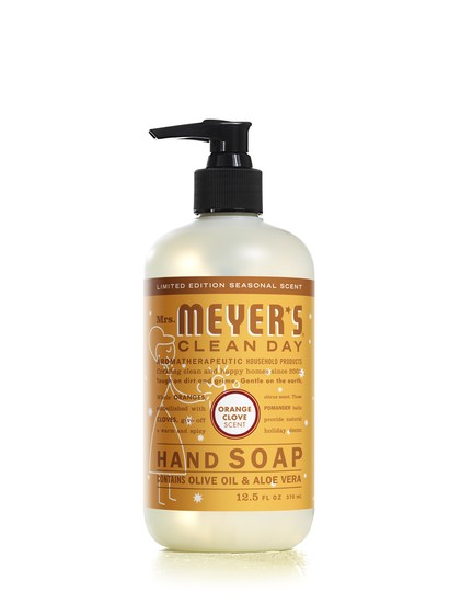 Mrs Meyer's 17431 Orange Clove Scent Liquid Hand Soap, 12.5 Oz