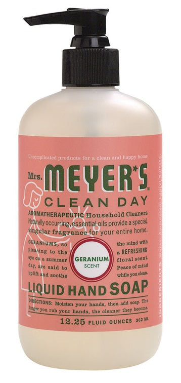 Mrs Meyers Clean Day 13104 Geranium Scent Liquid Hand Soap