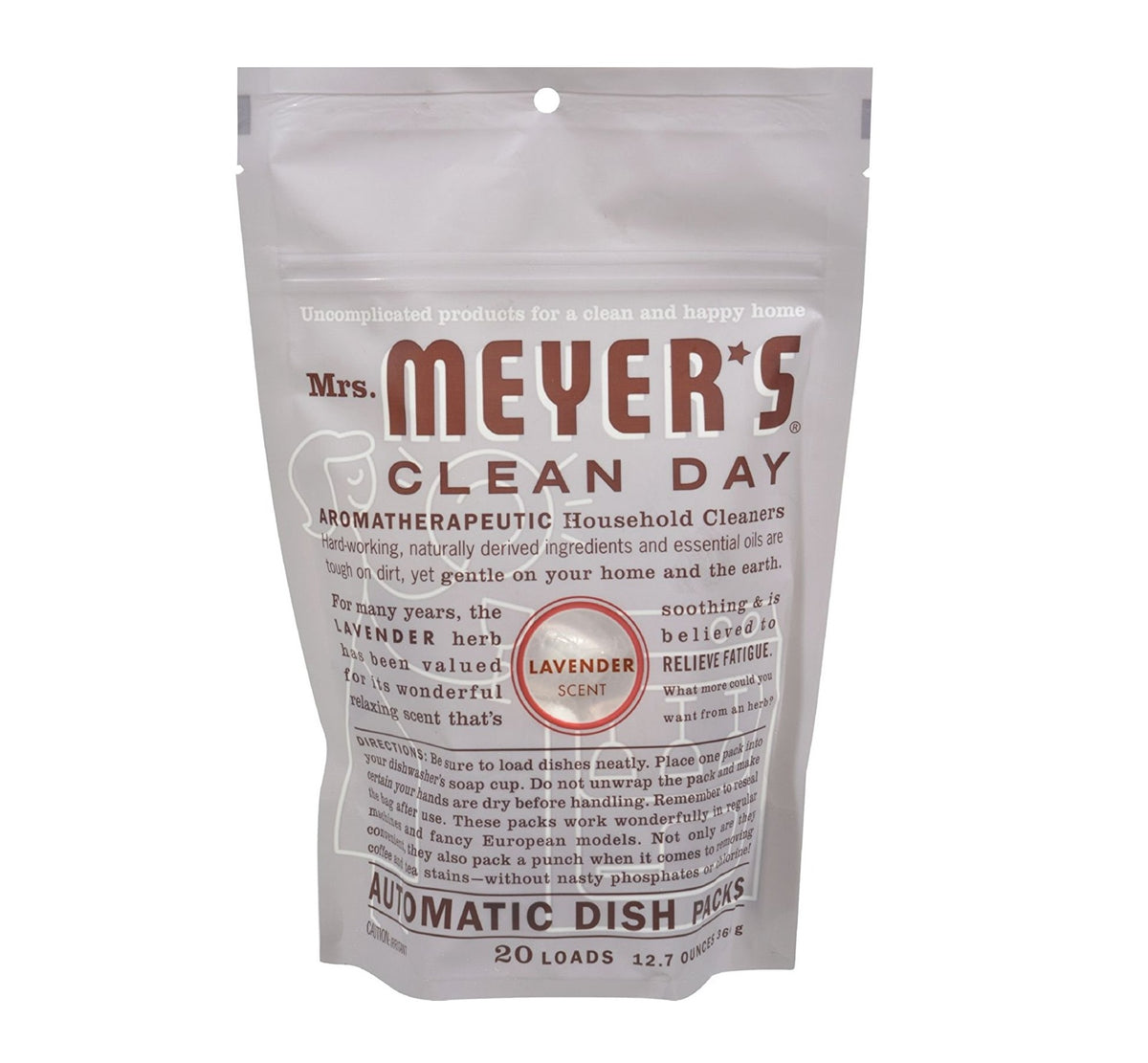 Mrs. Meyer's Clean Day 14164 Dishwasher Detergent, Lavender, 11.6 Oz