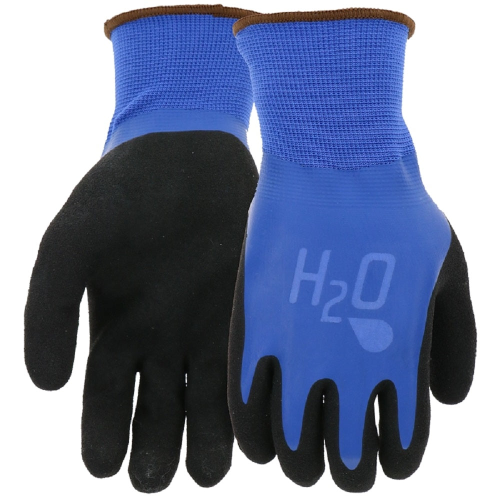 mud SM7186BS Latex Coating Gloves, small, Cobalt Blue