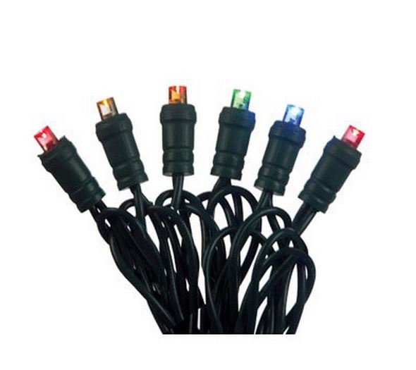 Celebrations 47621-71 LED Button Light Set, 17', 50 Multi-Color Lights
