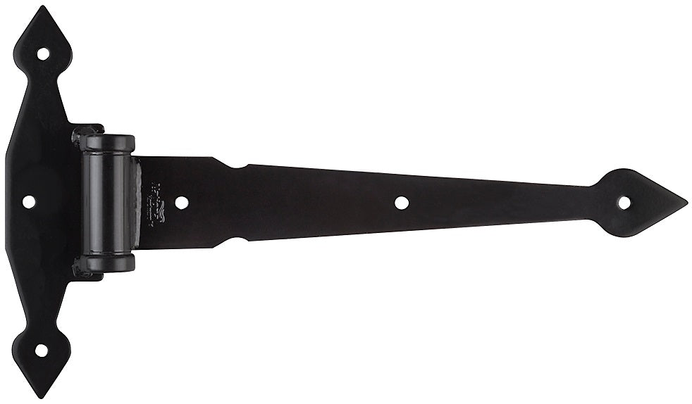 National Hardware N100-053 Spb8591 Heavy Duty Ornamental Tee Hinge, Black, 13"
