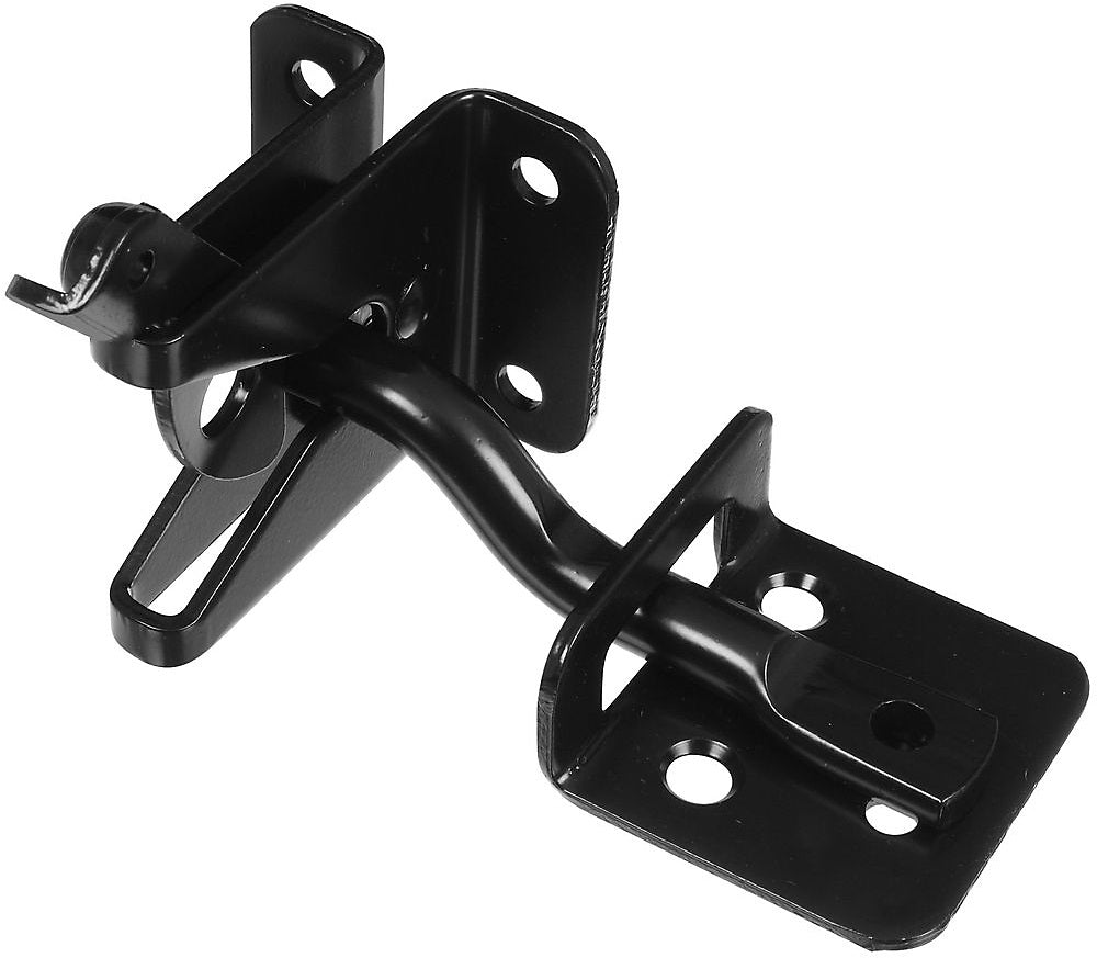 National Hardware N101-220 Adjust-O-Matic Gate Latch, 4", Black