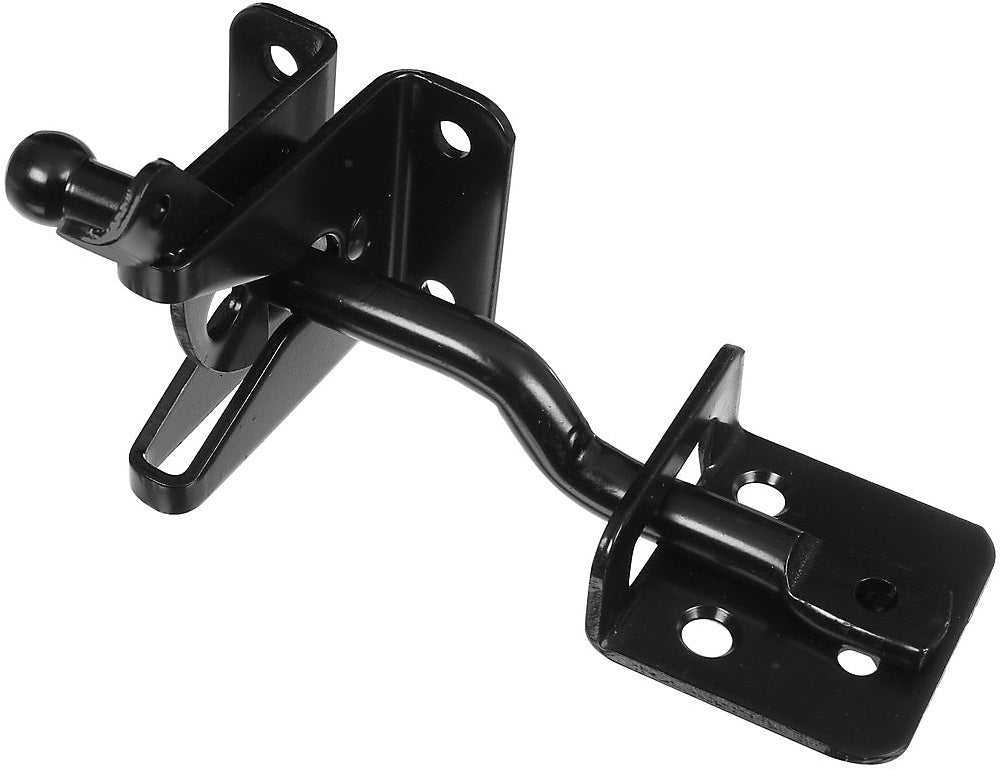 National Hardware N101-295 Adjust-O-Matic Gate Latch, 6", Black