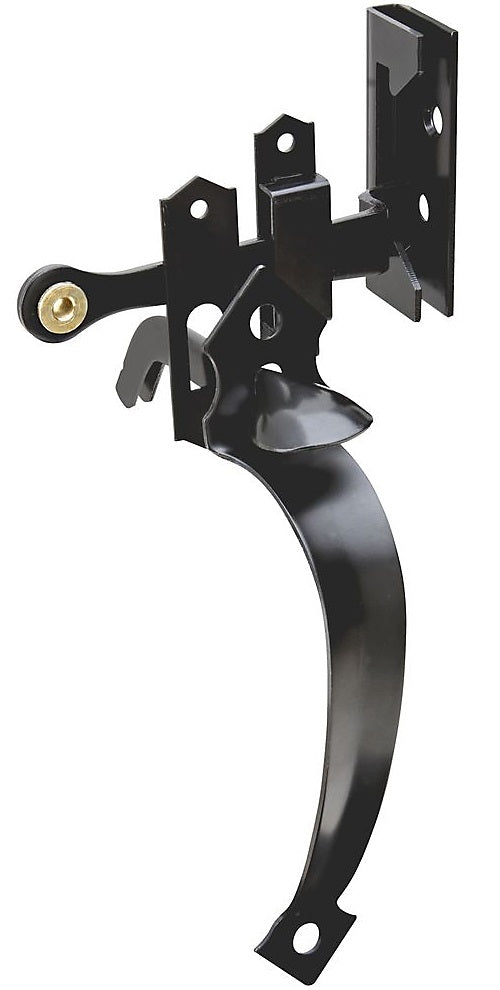 National Hardware N101-519 Out-Swinging Thumb Latch, Black