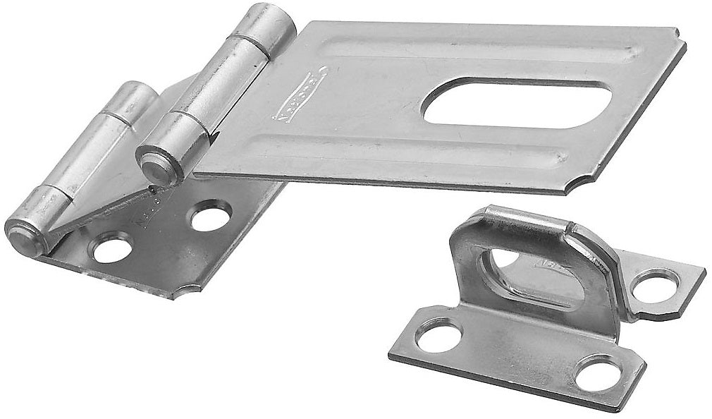 National Hardware N103-259 V34 Double Hinge Safety Hasp, Cold Rolled Steel, Zinc Plated, 3-1/4"
