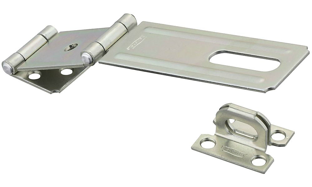 National Hardware N103-291 Double Hinge Safety Hasp, 4-1/2", Zinc Plated