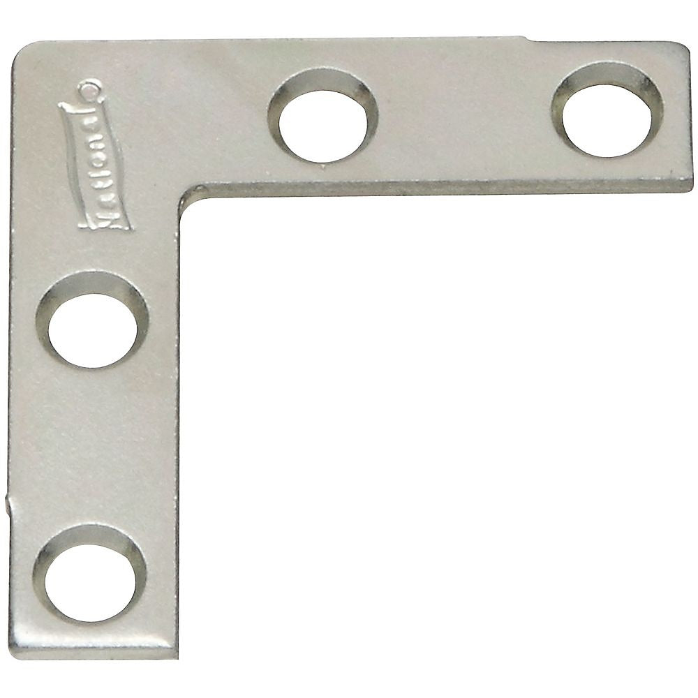 National Hardware N113-795 V117 Zinc Plated Flat Corner Brace, 1-1/2"