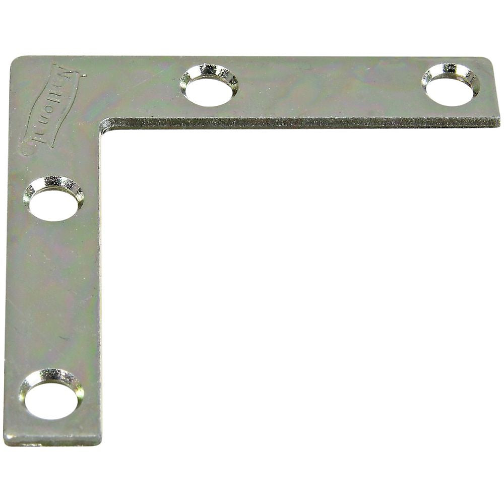 National Hardware N113-845 V117 Zinc Plated Flat Corner Brace, 2" X 3/8"