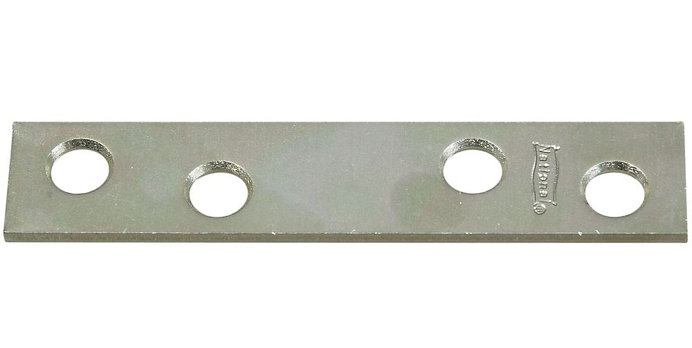 National Hardware N114-355 V118 Zinc Plated Mending Plate, 3" x 5/8"