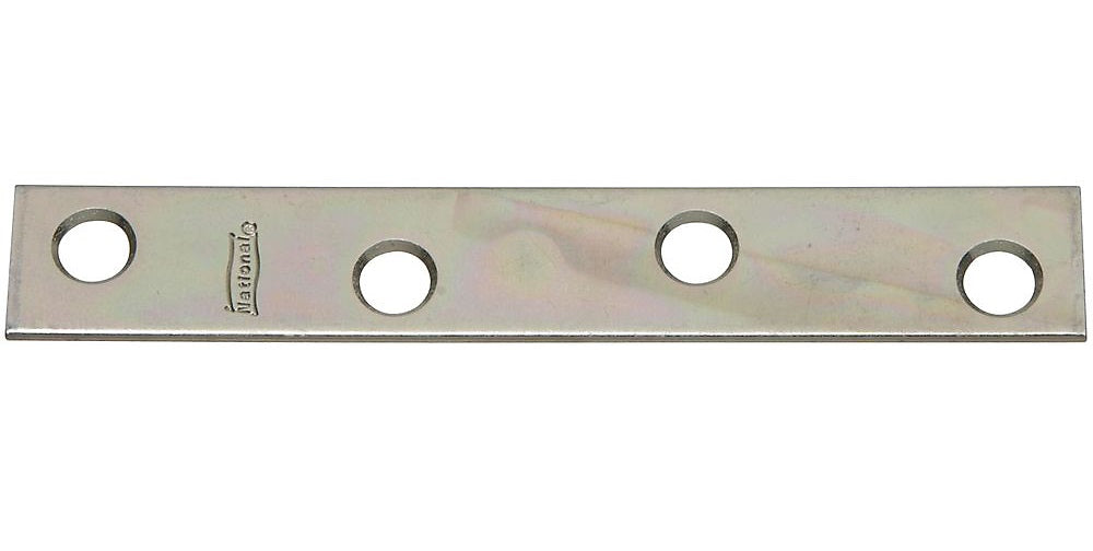 National Hardware N114-405 V118 Zinc Plated Mending Plate, 4" x 5/8"