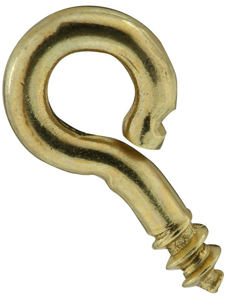 National Hardware N118-604 V2011 Small Screw Eye, Solid Brass, 3/4"