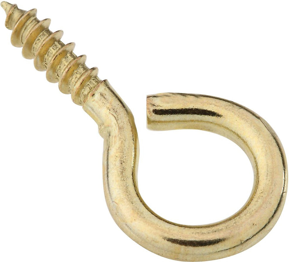 National Hardware N119-289 V2015 Large Screw Eye, #10, 1-3/8", Solid Brass