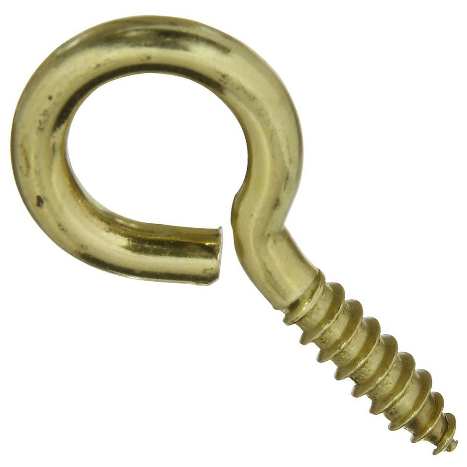 National Hardware N119-362 V2015 Large Screw Eye, Solid Brass, #8, 1-5/8"