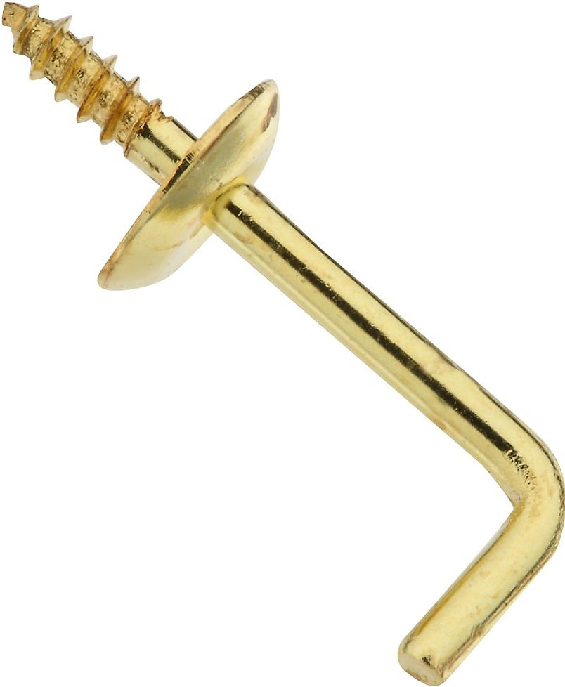 National Hardware N119-974 V2025 Shoulder Hook, 3/4", Solid Brass