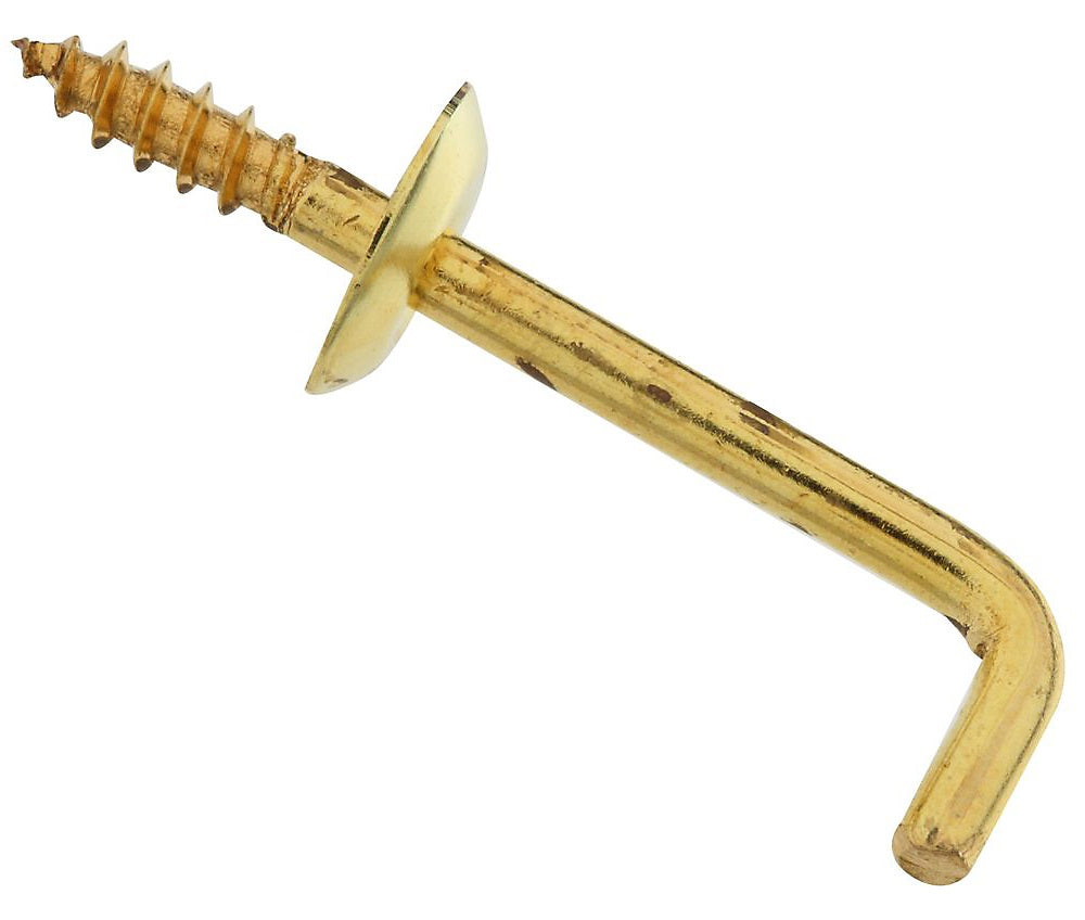 National Hardware N120-022 V2025 Shoulder Hook, 1-1/4", Solid Brass