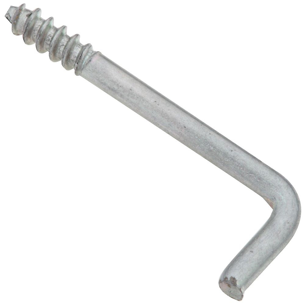 National Hardware N120-477 V2030 Square Bent Hook, #114, 1", Zinc plated