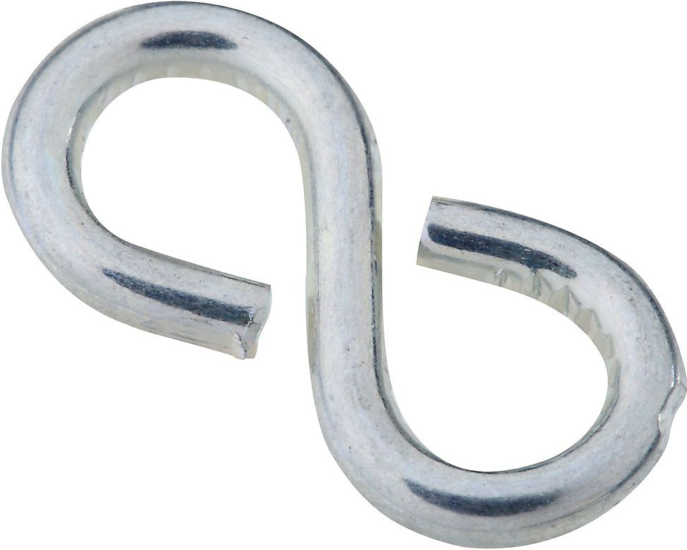 National Hardware N121-434 V2072 Closed S Hook, 7/8", Zinc Plated, 8 Pk