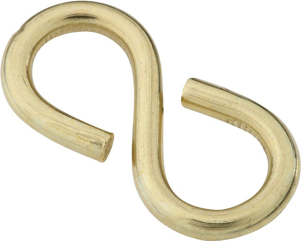 National Hardware N121-459 V2073 Closed S Hook, 1-1/4", Solid Brass