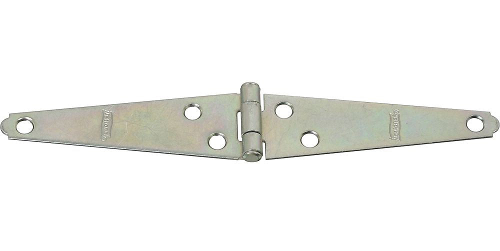 National Hardware N127-514 V280 Flush/Full Inset Light Strap Hinge, 4", Zinc Plated