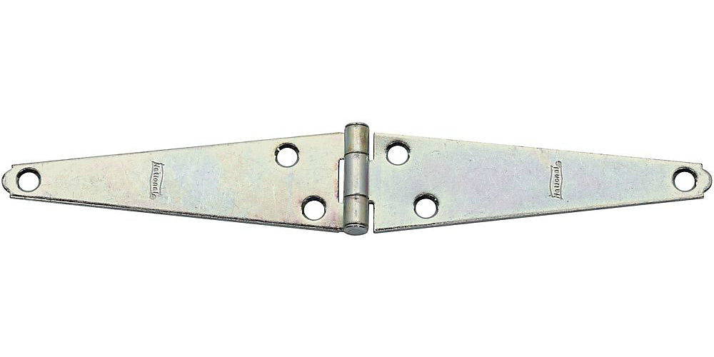 National Hardware N127-597 Light Strap Hinge, Zinc Plated, 5"