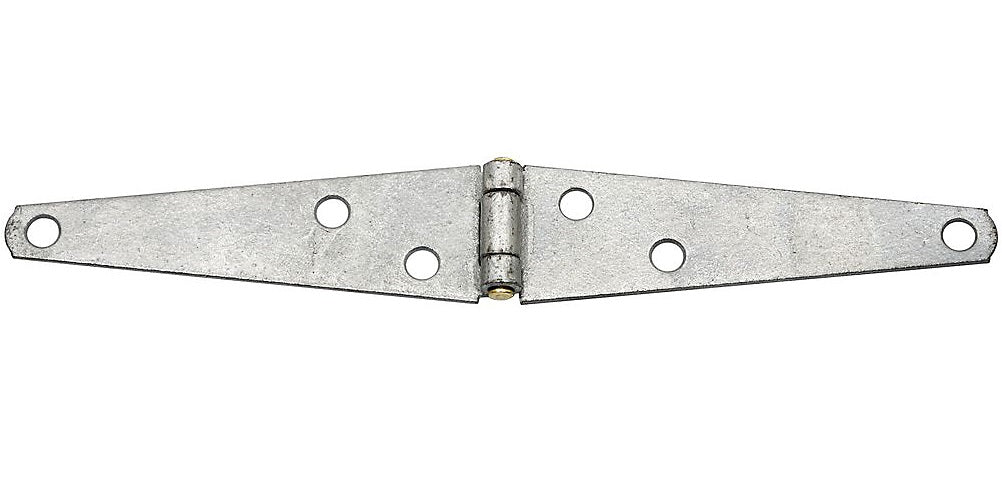 National Hardware N127-779 Light Strap Hinge, Galvanized, 4" L