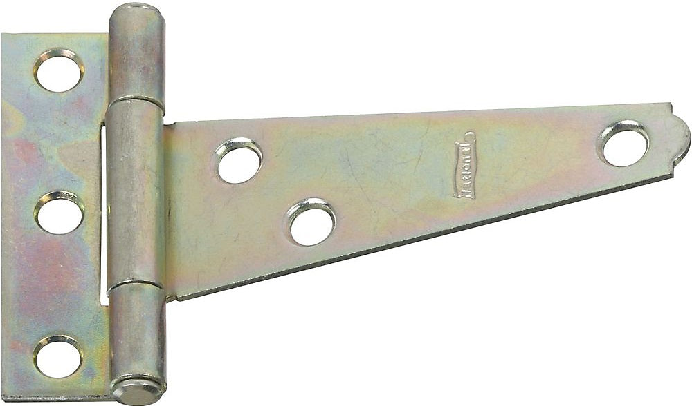 National Hardware N128-512 V284 Flush/Full Inset Light T Hinge, 3", Zinc Plated