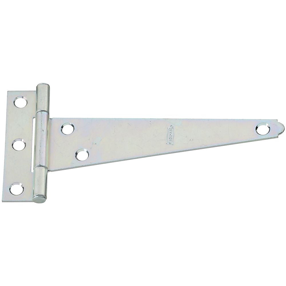National Hardware N128-694 284BC Light T Hinges, Zinc plated, 6"