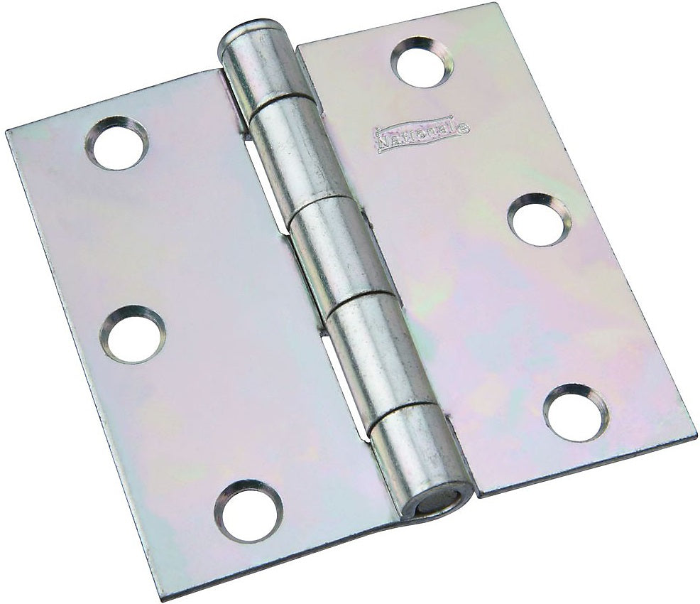 National Hardware N139-832 504BC Removable Pin Broad Hinges, 3", Zinc plated