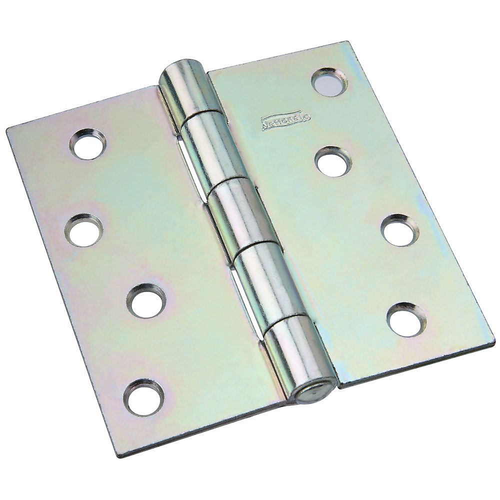 National Hardware N140-723 Non-Removable Pin Hinges, Zinc Plated, 4"