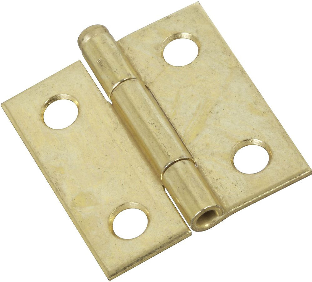 National Hardware N141-754 V508 Full Mortise Narrow Hinge, 1-1/2", Brass