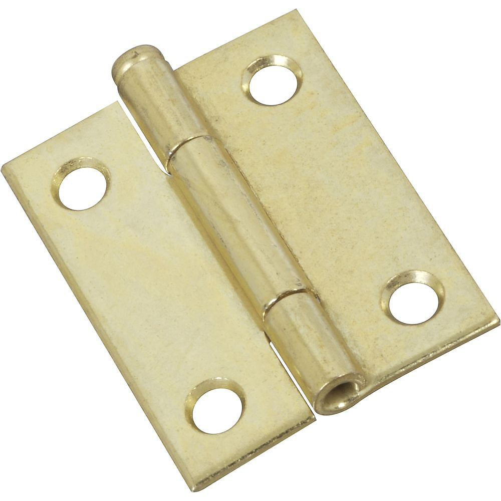 National Hardware N141-879 N141-879 Full Mortise Narrow Hinge, 2", Brass