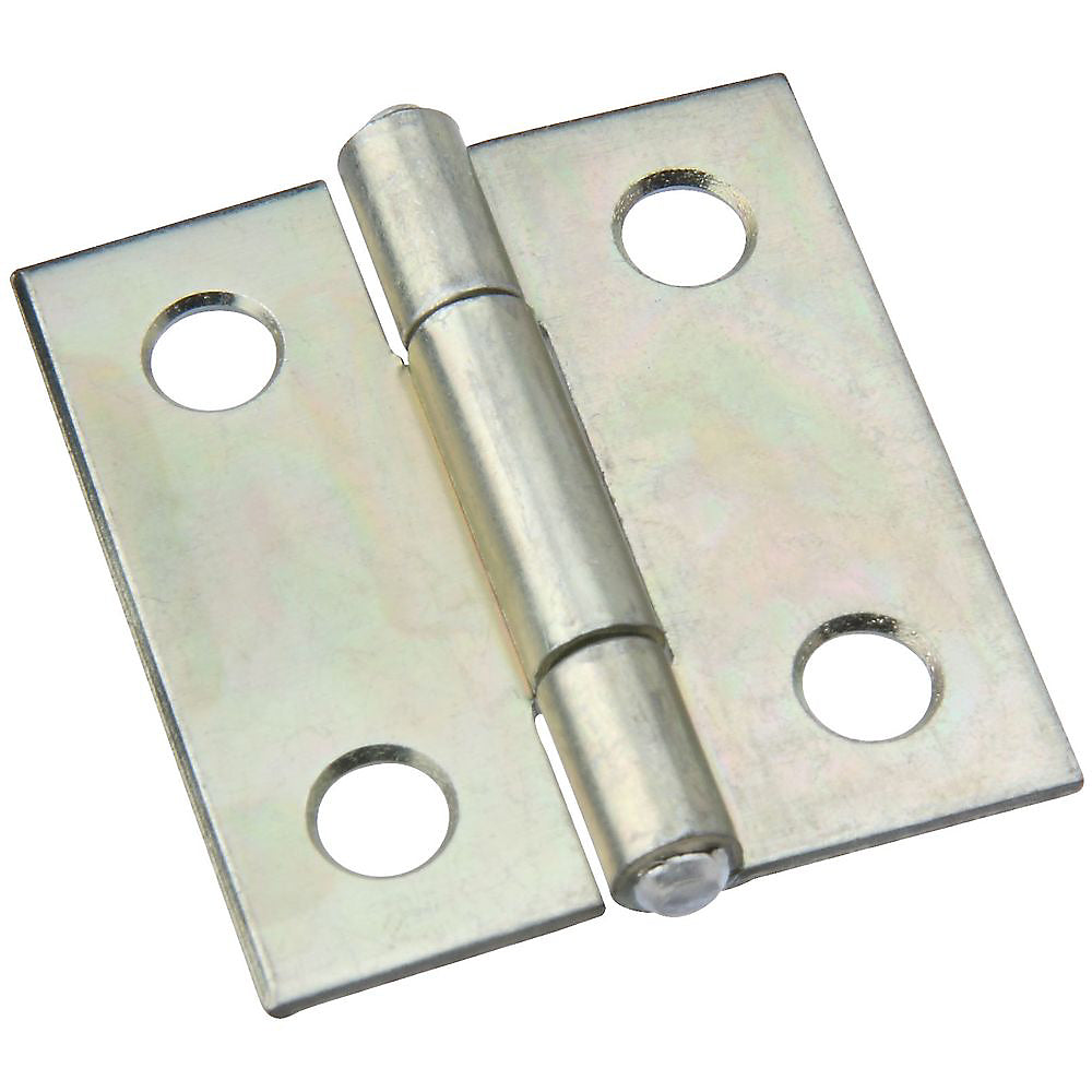 National Hardware N146-035 518 Non-Removable Pin Hinges, Zinc plated, 1-1/2"