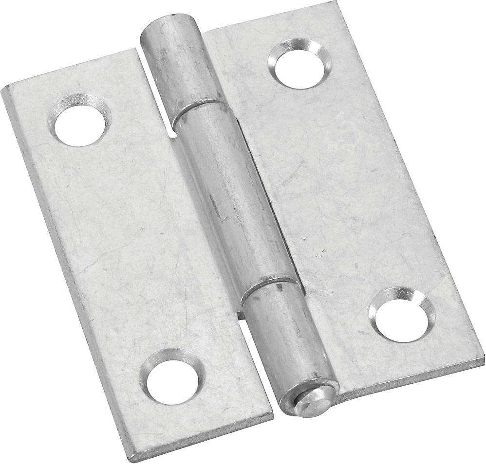 National Hardware N146-159 V518 Flush/Full Inset Square Corner Narrow Hinge, 2", Zinc Plated