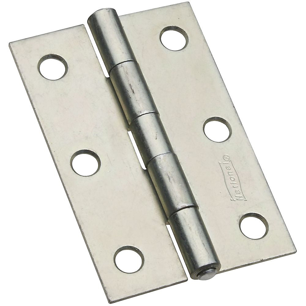 National Hardware N146-373 V518 Non-Removable Pin Hinge, 3", Zinc plated, 2/CD