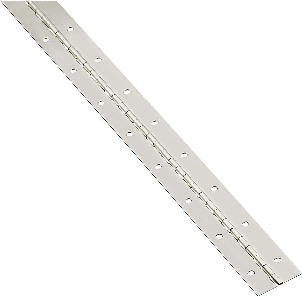 National Hardware N148-171 V570 Flush/Full Inset Continuous Hinge, 1-1/2" x 30", Nickel