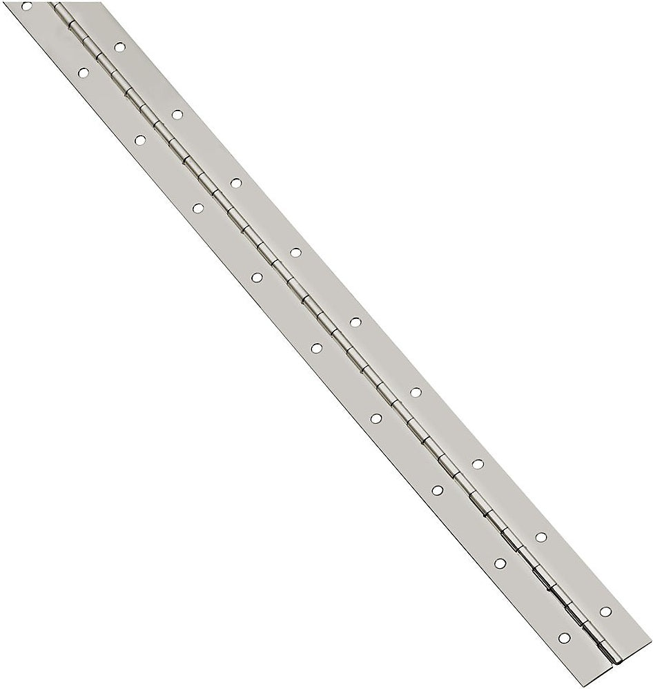 National Hardware N148-221 V570 Flush/Full Inset Continuous Hinge, 1-1/16" x 30", Nickel