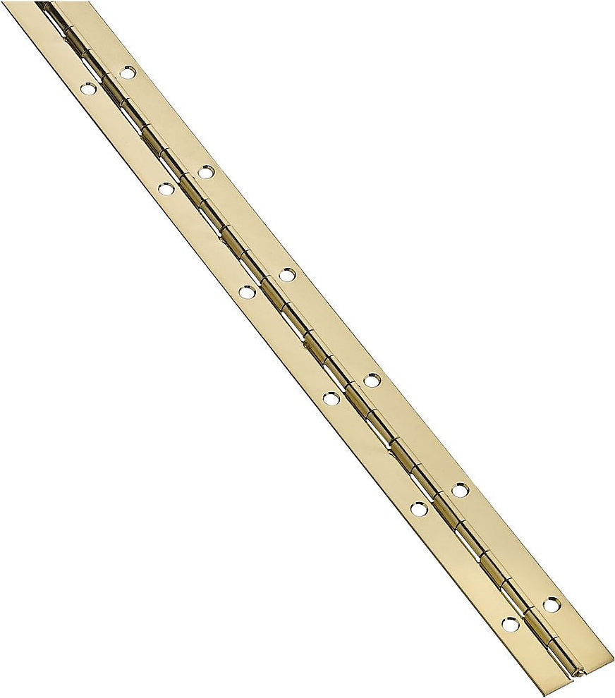 National Hardware N148-510 V570 Continuous Hinge, 1-1/16" x 72", Brass