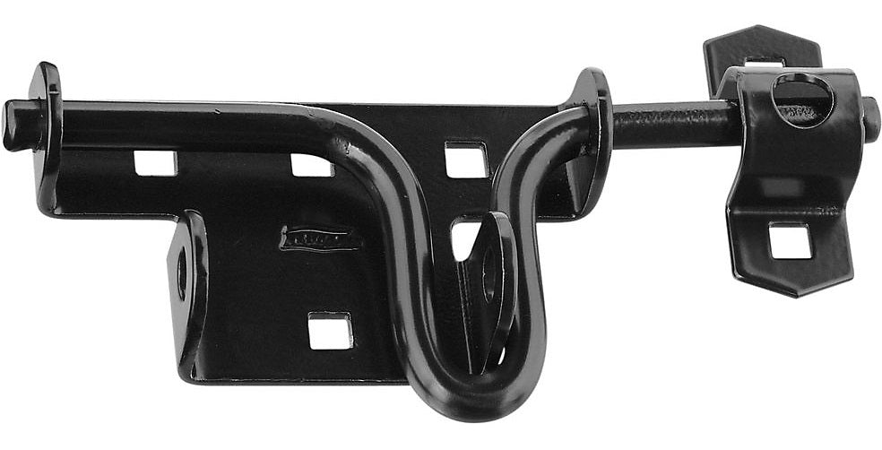 National Hardware N165-506 V1134 Sliding Bolt Door/Gate Latch, Black