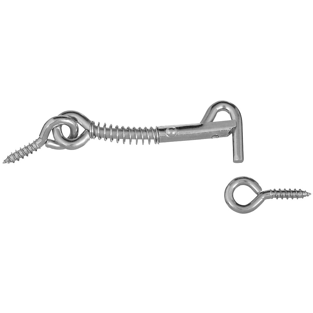 National Hardware N170-746 V2002 Safety Hooks & Eyes, Zinc plated, 2-1/2"