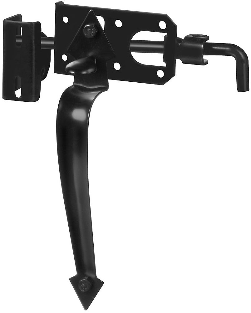 National Hardware N178-616 V27 Ornamental Gate Latch, Black