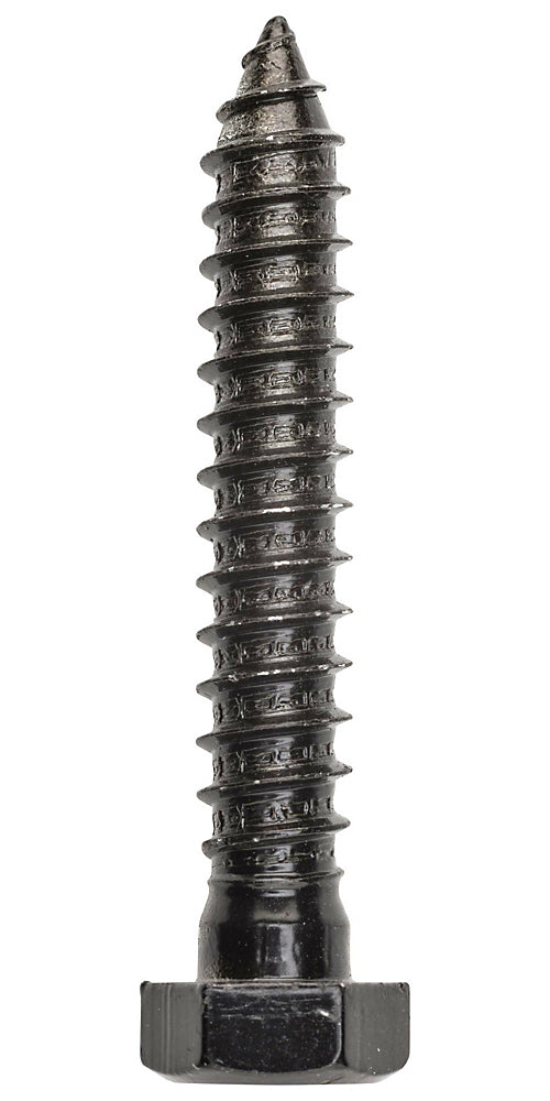 National Hardware N179-155 Heavy Duty Hex Head Lag Bolt, 1/2" x 3" Black
