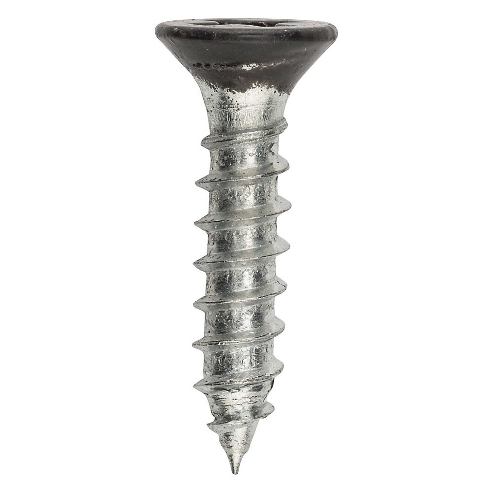 National Hardware N179-160 SCRFLT Phillips Flat Head Wood Screw, Black, #8 x 3/4"