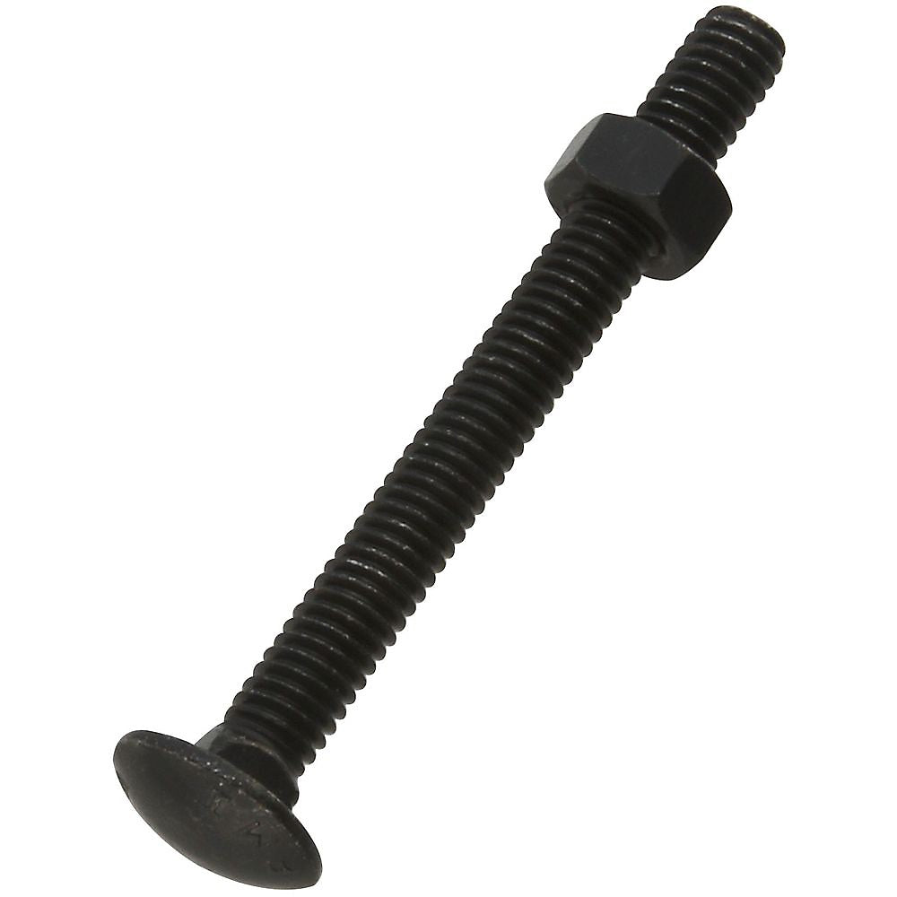 National Hardware N179-168 858 Carriage Bolts, 5/16" x 3", Black
