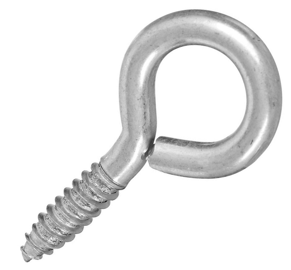 National Hardware N185-983 2014 Screw Eyes, Steel, Zinc Plated, #0, 2-7/8"